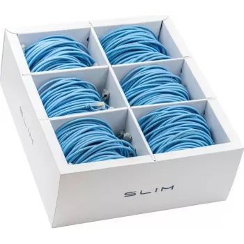 Síťový kabel Patch Wirewin SLIM KAT6A 10 Gigabit Light 1,0 m U/FTP Ø 3,8 mm modrý 90 ks (SLIM-LS-K6A 1.0 BL 90)