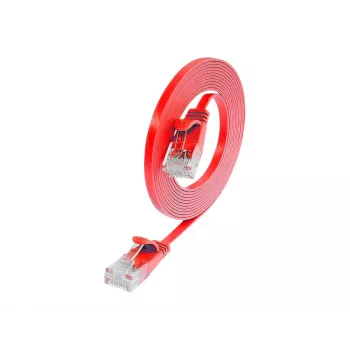 Síťový kabel Patch Wirewin Cat.6 Slim U/UTP 2,0 m červený PKW-SLIM-KAT6 2.0 RT
