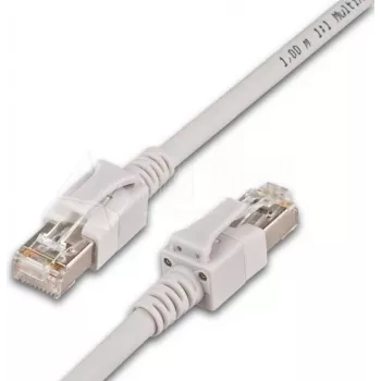 Síťový kabel Wirewin PKL-PIMF-KAT6A 1.0 Cat6a S/FTP, 1 m, šedý