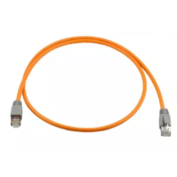 Průmyslový patch kabel Wirewin Industrial CAT6A S/FTP, PUR plášť, anti-UV, oranžový, 3,0 m PKW-I0-SF-K6A-PUR 3.0 OR