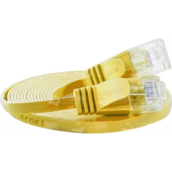 Slim patch kabel Wirewin Cat.6 U/UTP, 0,15 m, žlutý PKW-SLIM-KAT6 0.15 GE