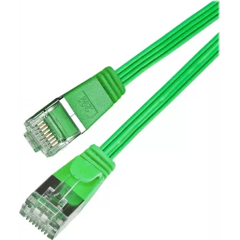 Slim patch kabel Wirewin SLIM S6 10 GN Cat.6, STP (PIMF), 10 m, zelený PKW-STP-SLIM-KAT6 10.0 GN