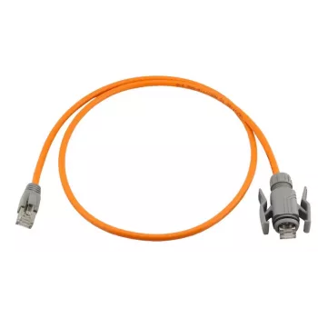 Průmyslový PUR patch kabel Wirewin Industrial CAT6A S/FTP, RJ45 IP67, 10 m, oranžový PKW-I1-SF-K6A-PUR 10.0 OR