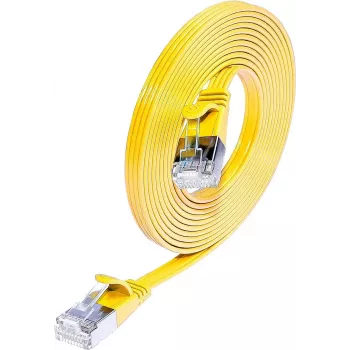 SLIM patch kabel Wirewin SLIM S6 15 GE Cat.6, STP (PIMF), 15 m, žlutý PKW-STP-SLIM-KAT6 15.0 GE