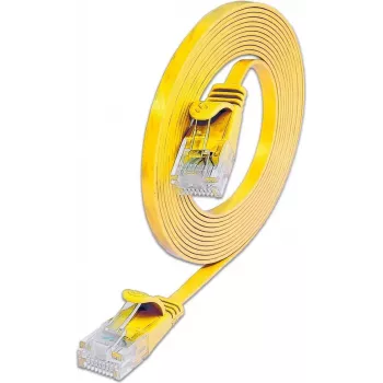 Patch kabel Wirewin Triotronik Cat6 U/UTP, 3 m, RJ45 samec na samce, žlutý PKW-SLIM-KAT6 3.0 GE