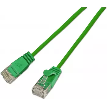 Slim-Light patch kabel Wirewin SLIM KAT6A 10 Gigabit kulatý U/UTP Ø 3,6 mm zelený (SLIM-L-UU-K6A 3.0 GN)