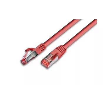 Síťový patch kabel Wirewin Cat.6a S/FTP 0,5m červený AWG26 10Gbps PKW-PIMF-KAT6A 0.5 RT