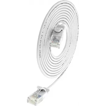 Slim-Light patch kabel Wirewin Cat.6 U/UTP 0,15m bílý PKW-LIGHT-K6 0.15 WS