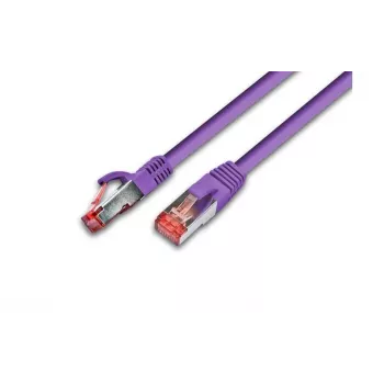 Síťový kabel Wirewin PKW-PIMF-KAT6A 0.5 VI 0,25 m Cat6a S/FTP (S-STP), fialový