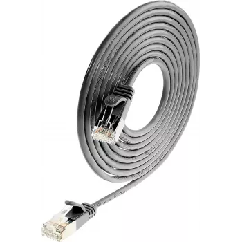 Ethernetový patch kabel Wirewin Triotronik PKW-LIGHT-STP-K6 0.25 SW Cat6, RJ-45 samec na samec, stíněný, černý, 0,25 m