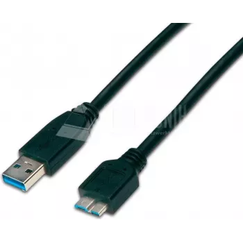 Kabel USB 3.0 A-Micro-B Wirewin 1 m černý USB 3.0 A-MB MM 1.0 SW