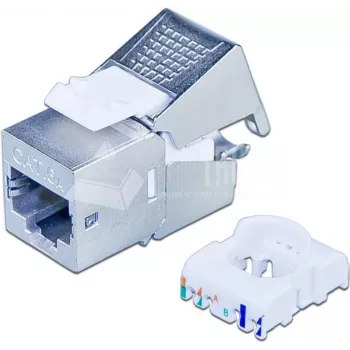 Keystone modul Wirewin Cat6A 10 Gigabit Ethernet, stíněný, bez nástroje, keystone systém (WKS JACK STP KAT6A)