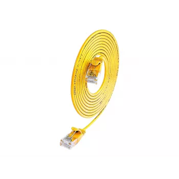 Síťový kabel SLIM-Light U/UTP Cat.6 Wirewin 7,5 m žlutý PKW-LIGHT-K6 7.5 GE