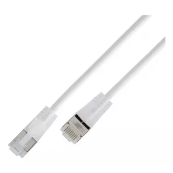 Slim páteřní kabel Wirewin SLIM KAT6A 10 Gigabit, kulatý, U/UTP, Ø 3,6 mm, bílý (SLIM-L-UU-K6A 7.5 WT)