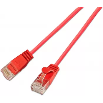 Slim Light patch kabel Wirewin KAT6A 10 Gigabit, U/UTP, 3,6 mm, červený, 5,0 m (SLIM-L-UU-K6A 5.0 RD)