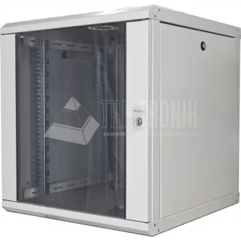 Wirewin 19 inch nástěnná skříň, jednodílná, 600x600mm, odnímatelné bočnice (WCAB 600X600X12U)