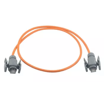 Průmyslový patch kabel Wirewin Industrial Cat6A S/FTP PUR, 7,5 m, oranžový, IP67 RJ45 PKW-I2-SF-K6A-PUR 7.5 OR