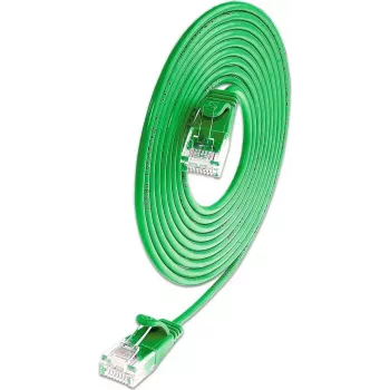 Síťový kabel Wirewin Cat6a U/UTP 10 Gigabit Slim Ethernet, 0,5 m, zelený SLIM-L-UU-K6A 2.0 GN