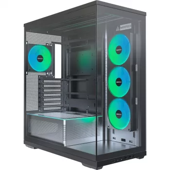 MONTECH TG3 PC Case, Tempered Glass x2, Black