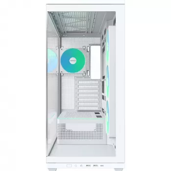 MONTECH TG3 PC Case, Tempered Glass x2, White