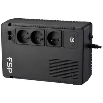 Záložní zdroj UPS FSP ECO 800-GE, line-interactive, 800VA, 480W, RJ11/RJ45, 3x Schuko