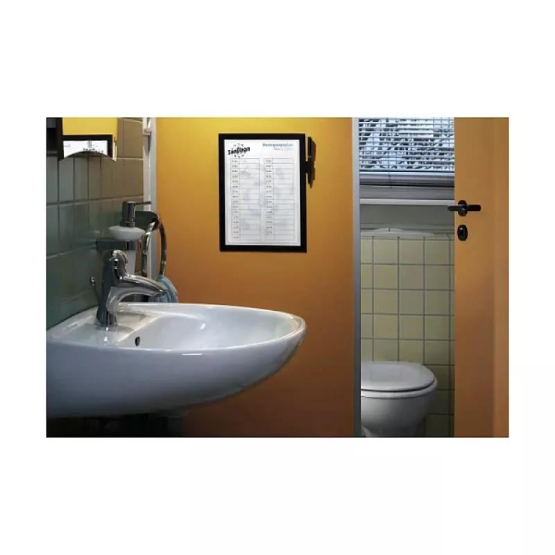 DURABLE DURAFRAME NOTE A4 magnetický informační rám, černý 499301