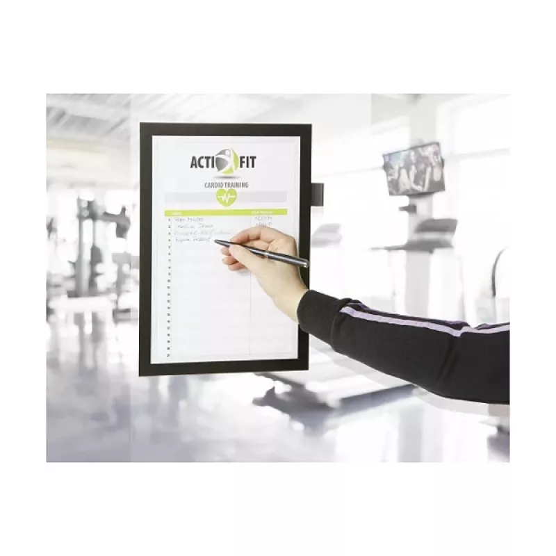 DURABLE DURAFRAME NOTE A4 magnetický informační rám, černý 499301