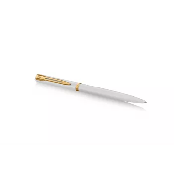 Kuličkové pero Waterman Allure Impression, bílý lak, zlaté doplňky, modrá náplň, střední hrot 2225511