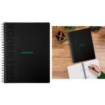 Rhodia Greenbook blok College A4+ čtverečkovaný černý 119922C