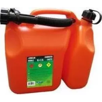 EDA Combination Fuel and Oil Canister 6 L + 2.5 L Dual-Chamber Red/Black 010169 O SX6