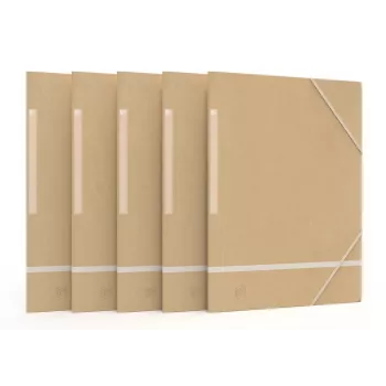 Oxford TOUAREG Corner Elastic Folder A4+ Beige 450gsm TCF Recyclable (1 pc) 400081545