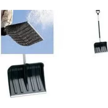 EDA Snow Shovel with Aluminum Handle, 400 mm Blade, Plastic Blade and Grip, Aluminum Edge 010388 NO BX24