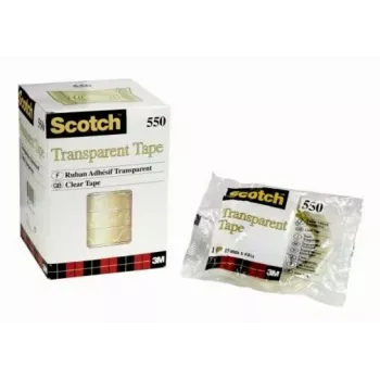 3M Scotch 550 transparentní lepicí páska 15 mm x 66 m, 10 rolí (5501566)