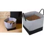 Skladovací taška na pelety EDA, filc, 60 litrů, šedo-černá, nosnost 40 kg, 1 ks 010487 G.BT