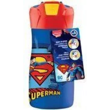 Pitná láhev Maped PICNIK Superman z nerezové oceli 0,43 l, modro-červená, s brčkem 871233