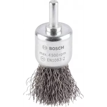 Drátěný kartáč Bosch 1 609 200 269, vlnitá ocel, 25 mm, stopka 6 mm