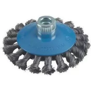 Kuželový kartáč Bosch, uzlený drát, 100 mm, 0,5 mm, 12500 ot./min, M14 2608622011