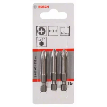 Šroubovací bity Bosch Professional Extra Hard Phillips PH2 49 mm, 3 ks 2607001528