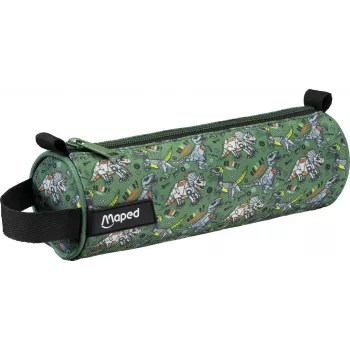 Rolovací penál Maped Dinosaurier, neopren, zeleno-černý, na zip, 1 ks 932909