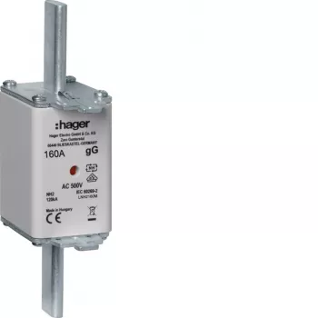 Pojistka HAGER LNH2160M NH2 160A 500V gG s indikátorem tavení