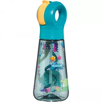 Pijící láhev Maped PICNIK JUNGLE FEVER, 0,5 l, tyrkysová, Ecozen se slámou 873199