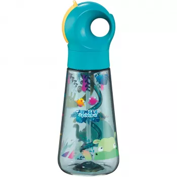 Pijící láhev Maped PICNIK JUNGLE FEVER, 0,5 l, tyrkysová, Ecozen se slámou 873199