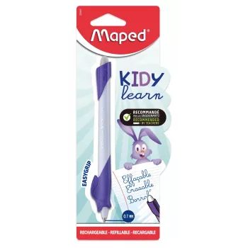 Maped KIDY learn Erasable Rollerball Pen Rabbit, Blue Ink, 0.7 mm, Blister Pack 229600