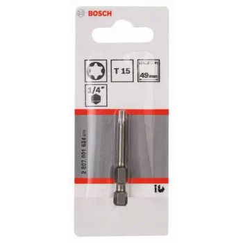 Bit Torx Bosch T15 Extra Hard E 6,3 25 mm (2607001634)