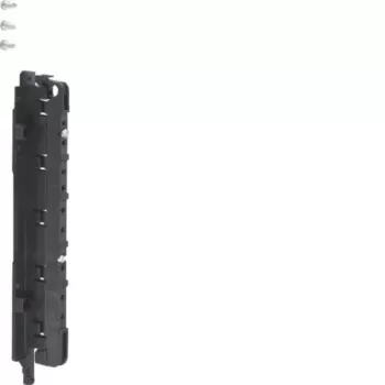 Levá podpěra sběrnice HAGER UZ45S3, 5pólová, 355A, rozteč 45 mm, šedá