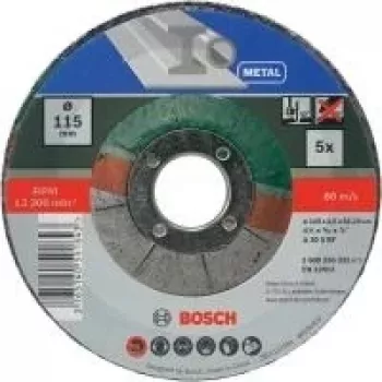 Rozbrušovací kotouč Bosch A 30 S BF, 115 mm x 1,0 mm x 22,23 mm, střed s vybráním, 5 ks 2609256332