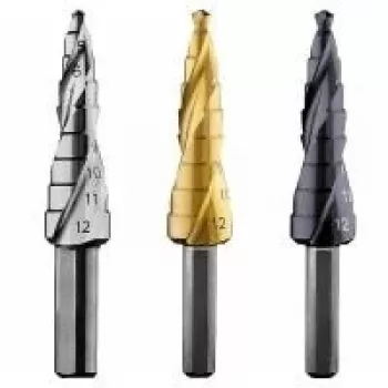 Stupňovitý vrták Bosch HSS 4-12 mm, 9 stupňů, stopka se 3 plochami, délka 66,5 mm 2608587425