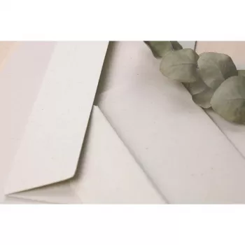 Clairefontaine Pollen Natura Recycled Paper Square Envelope 165 x 165 mm, 120 g/qm, Single Piece 55019C