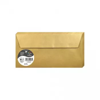 Clairefontaine Pollen DL Envelope, Gold, 120 gsm, pH-Neutral, Acid-Free, 110 x 220 mm, 1 Piece 50085C