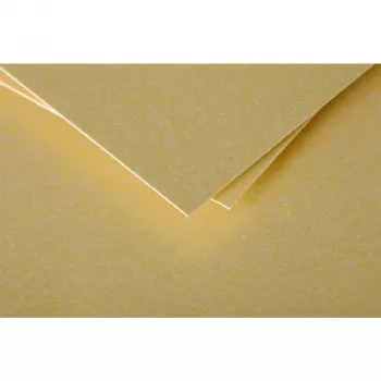 Clairefontaine Pollen DL Envelope, Gold, 120 gsm, pH-Neutral, Acid-Free, 110 x 220 mm, 1 Piece 50085C